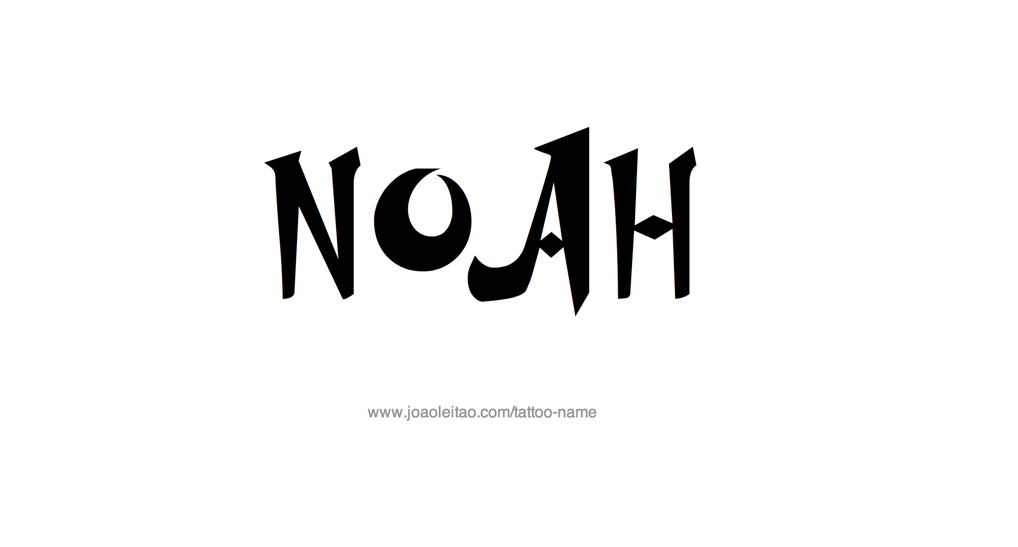 Noah Name Tattoo Designs